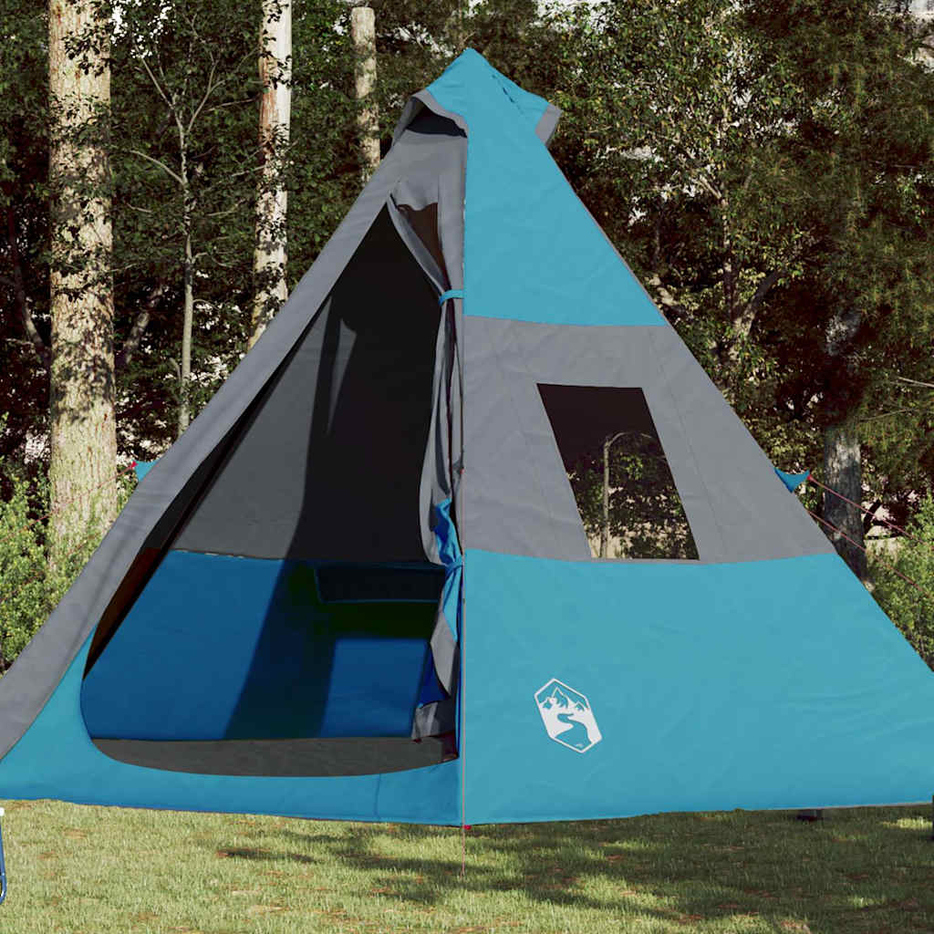 Vidaxl Tipi-Zelt für 7 Personen, waschmaschinenfest, blau