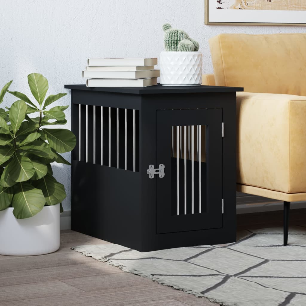 VidaXL Hundebox 45x62x59 cm, Ausführung Holzschwarz