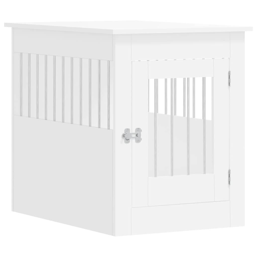 VidaXL Hundebox 55x80x68 cm, hergestellt aus weißem