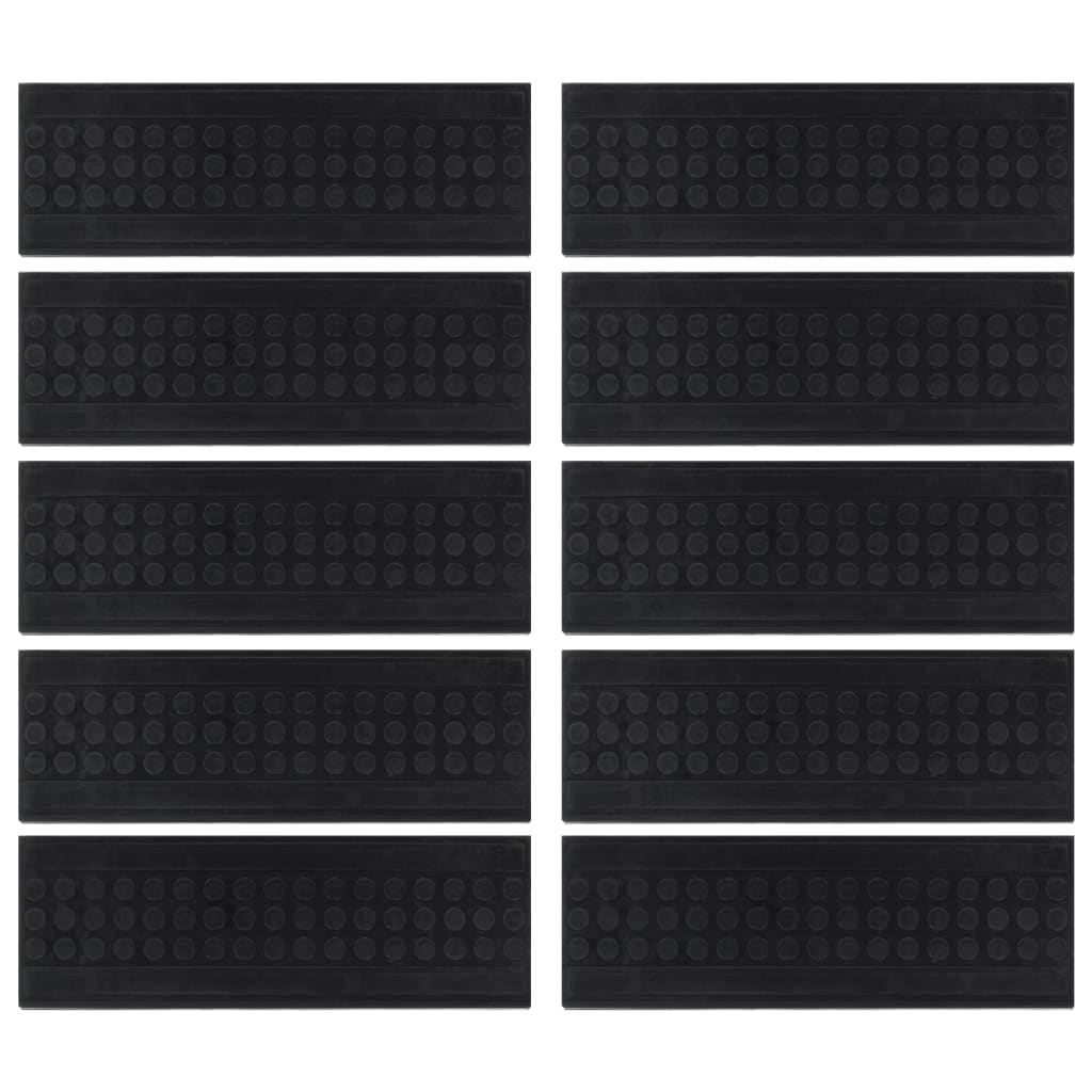 VidaXL -Treppenmatten 10 ST 25x75 cm Gummi