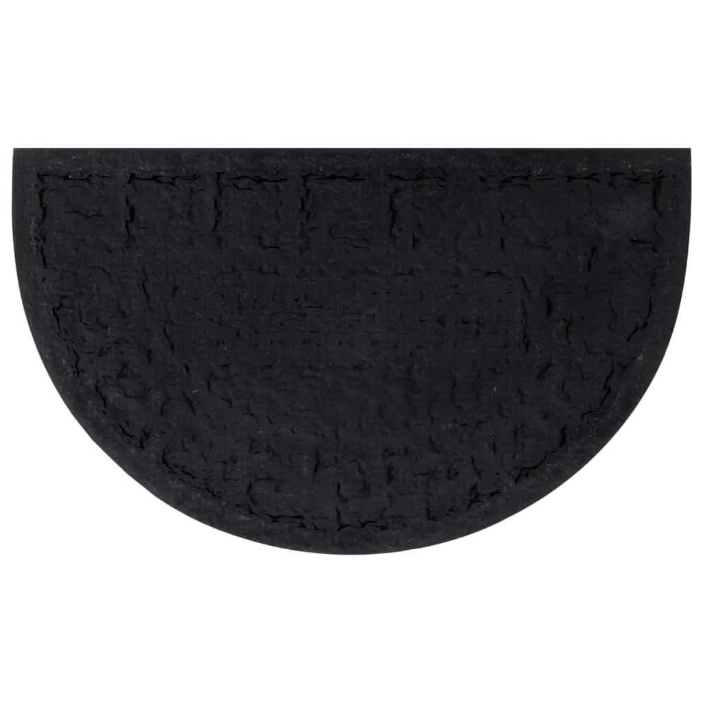 VidaXL Halbrunde Fußmatte 45x75 cm aus Gummi und Kokosfaser