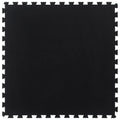 Vidaxl rubbertegel 12 mm 100x100 cm zwart