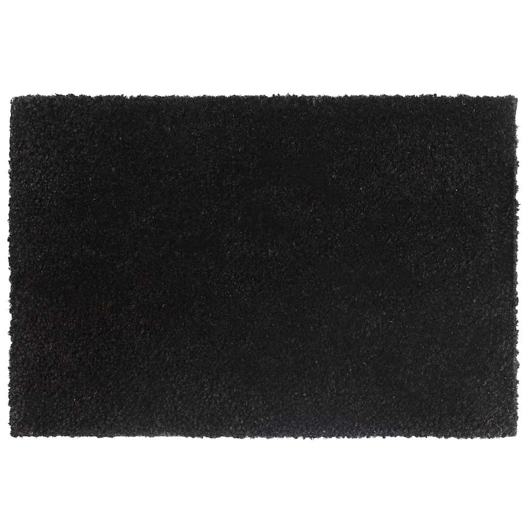 VidaXL Fußmatten, 2 Stück, 40 x 60 cm, getuftet, Kokosfaser, schwarz