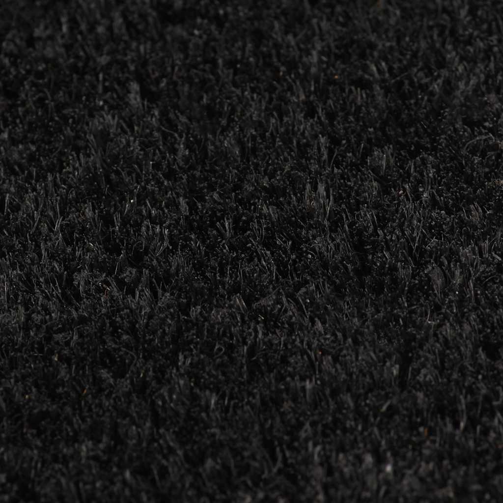 VidaXL Fußmatten, 2 Stück, 40 x 60 cm, getuftet, Kokosfaser, schwarz