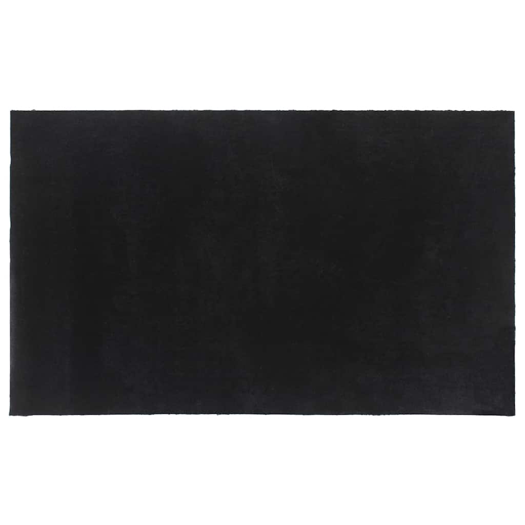 Vidaxl deurmat 90x150 cm getufte kokosvezel zwart