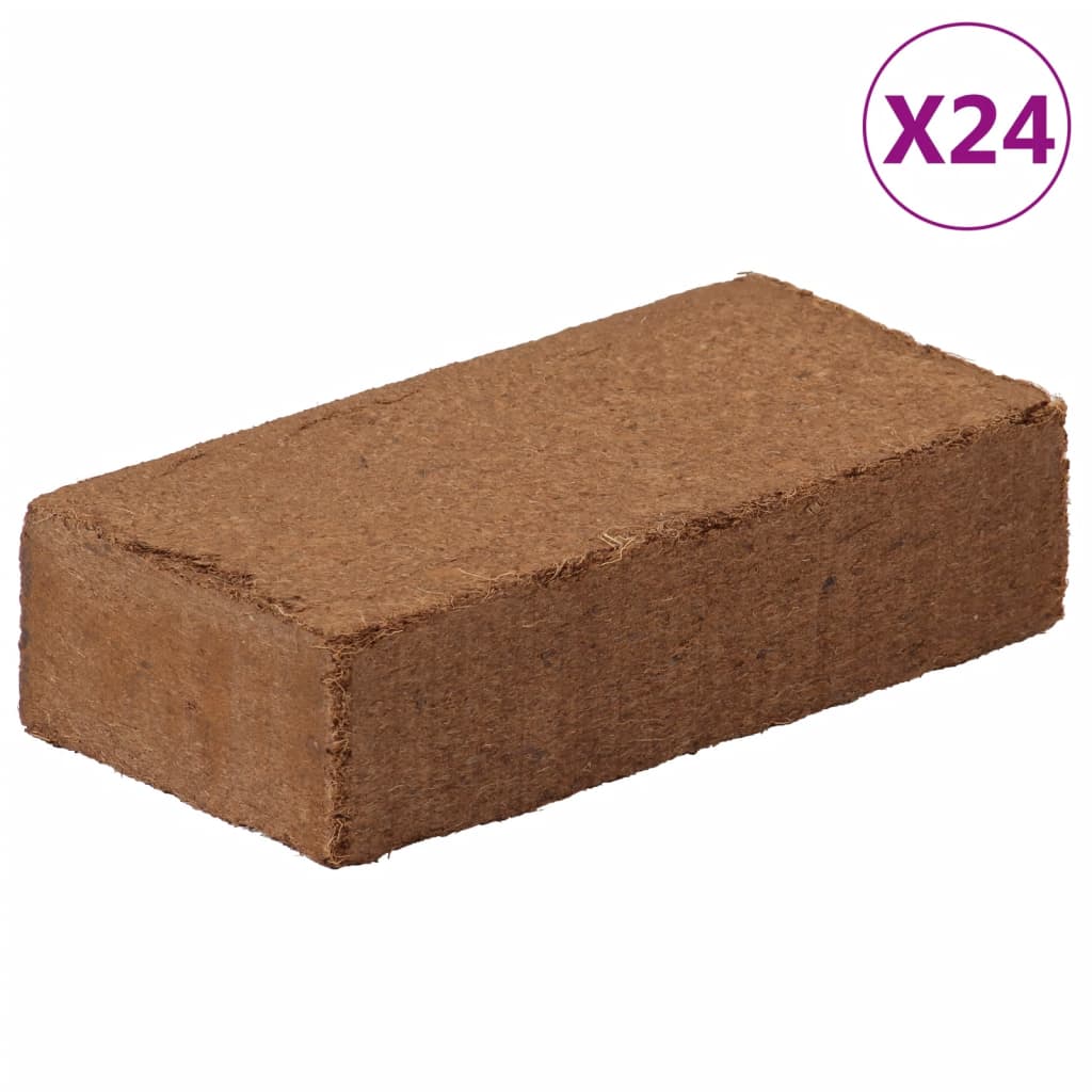 Vidaxl Kokosnuss-Phaserblöcke, 24 Stück, 650 g pro Stück, 15,6 kg Gesamtgewicht