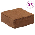 VidaXL Kokosnuss -Kokosnussblöcke 5 Stück 5 kg je 25 kg Gesamt