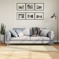 VidaXL Teppich Huarte, kurzflorig, weich, waschbar, 80 x 150 cm, cremefarben