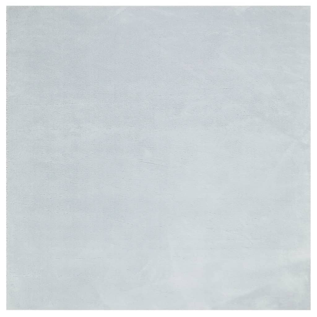 VidaXL Teppich Huarte, kurzflorig, weich, waschbar, 160 x 160 cm, Blau