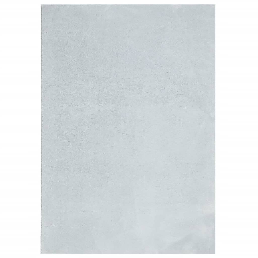 Vidaxxl Teppich Huarte niedrig -molende Weichwaschbar 160x230 cm blau