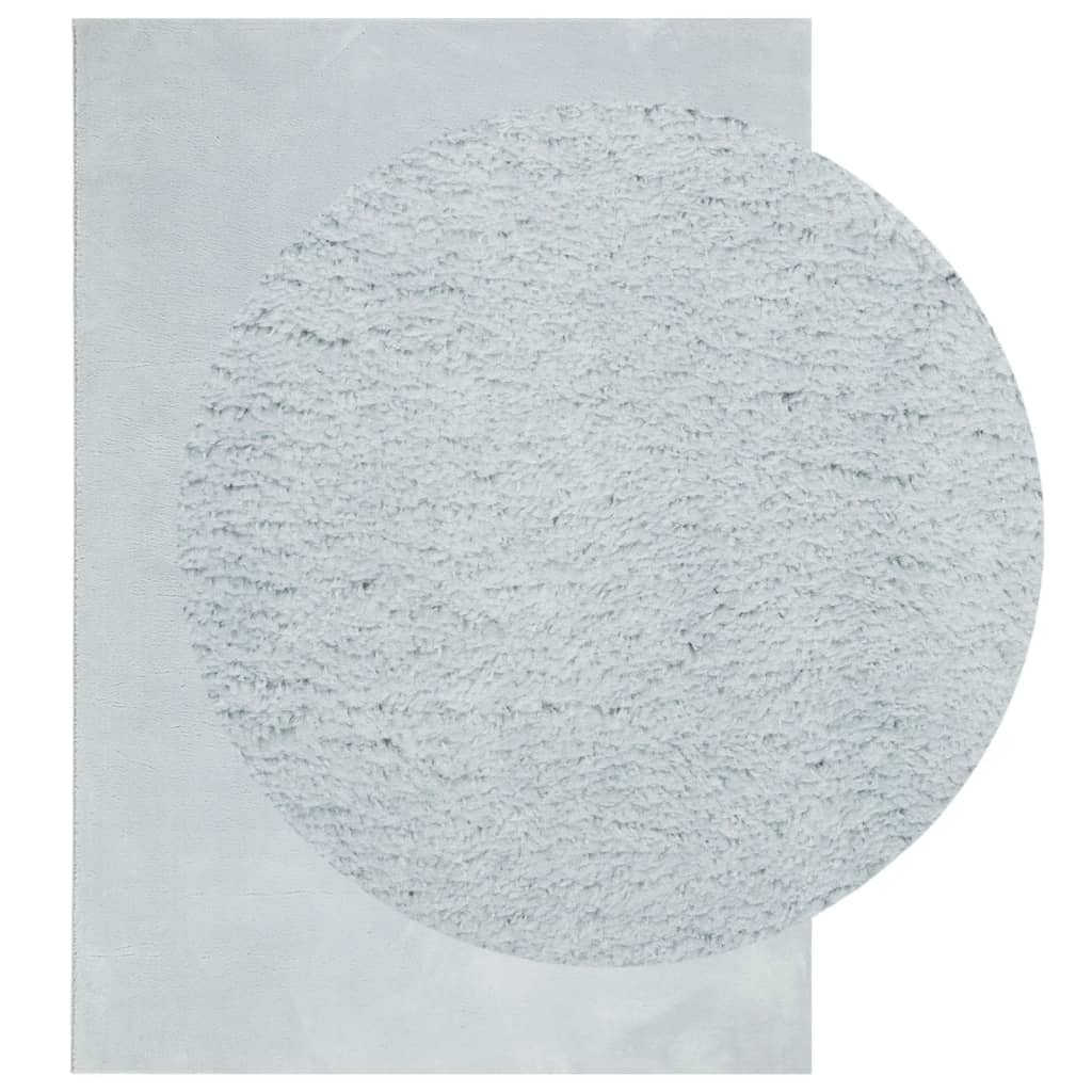 Vidaxxl Teppich Huarte niedrig -molende Weichwaschbar 160x230 cm blau