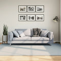 Vidaxxl Teppich Huarte niedrig -molende Weichwaschbar 160x230 cm blau