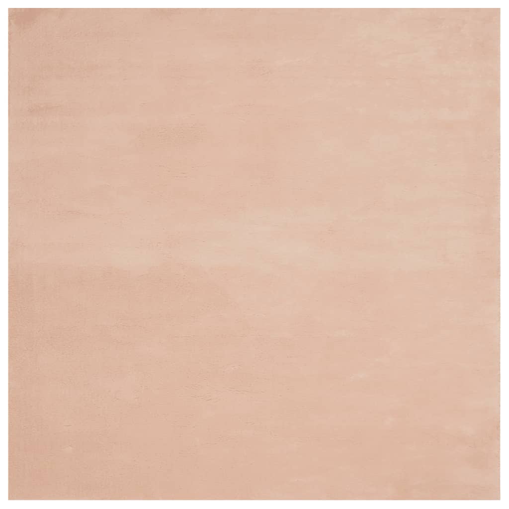 Vidaxl Teppich Huarte niedrigflorig weichwaschbar 200x200 cm rosa