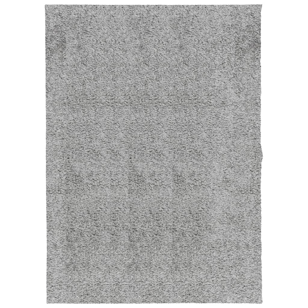 VidaXL Pamplona Hochflorteppich, Modern, 140 x 200 cm, Grau