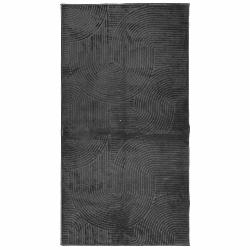 Vidaxl vloerkleed iza laagpolig scandinavisch 80x150 cm antraciet