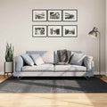 VidaXL Bodenteppich Iza, kurzflorig, skandinavisch, 140 x 200 cm, anthrazit