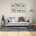 Vidaxl Teppich Oviedo, kurzflorig, 140 x 200 cm, anthrazitfarben