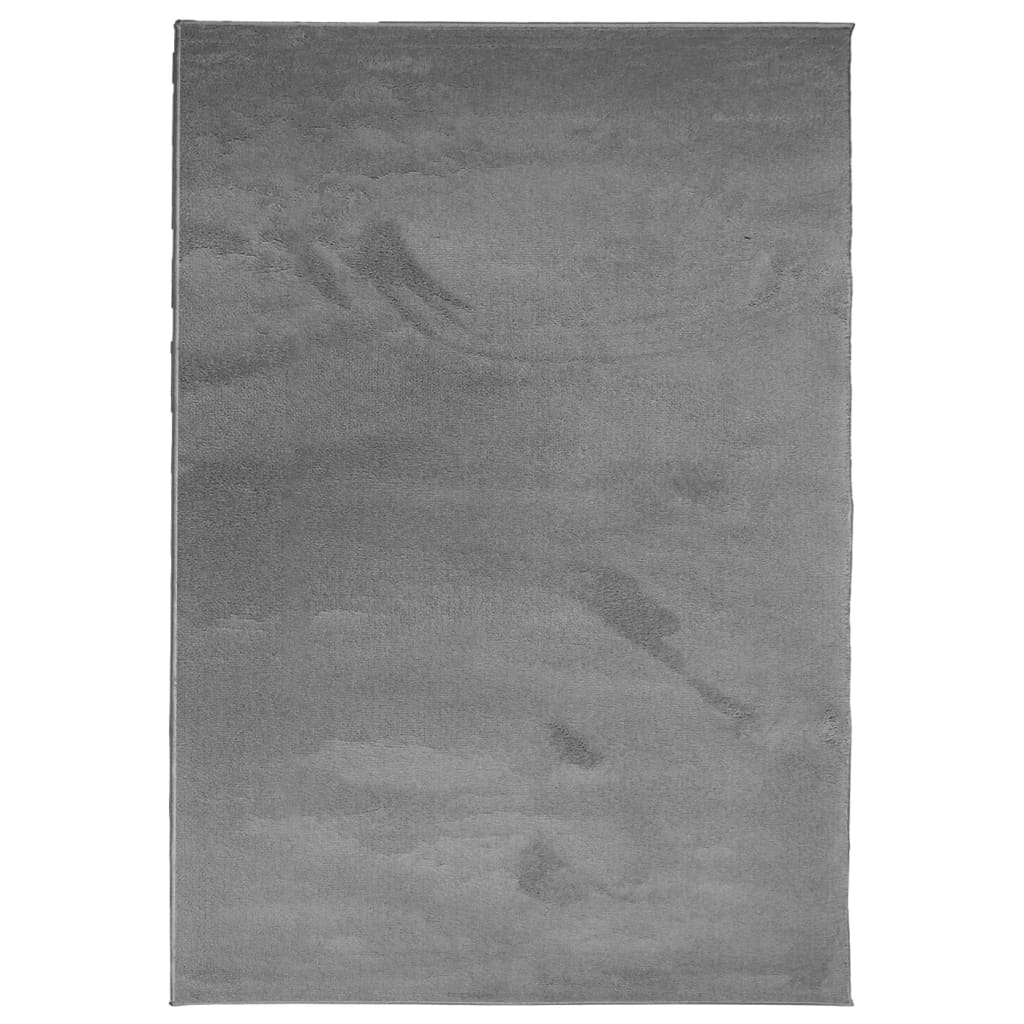 VidaXL Teppich Oviedo klein - 160 x 230 cm Anthrazit - lackiert