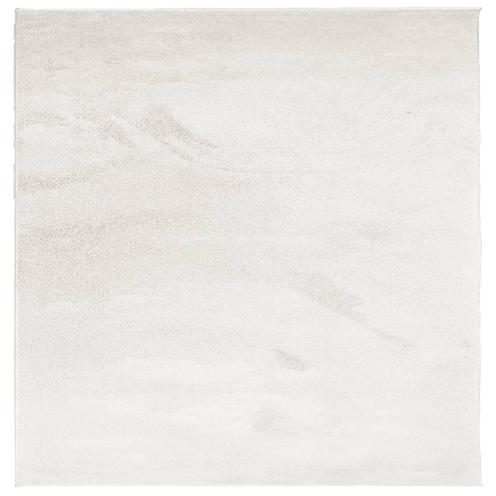 Vidaxl vloerkleed oviedo laagpolig 120x120 cm beige