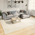 Vidaxl vloerkleed oviedo laagpolig 240x340 cm beige