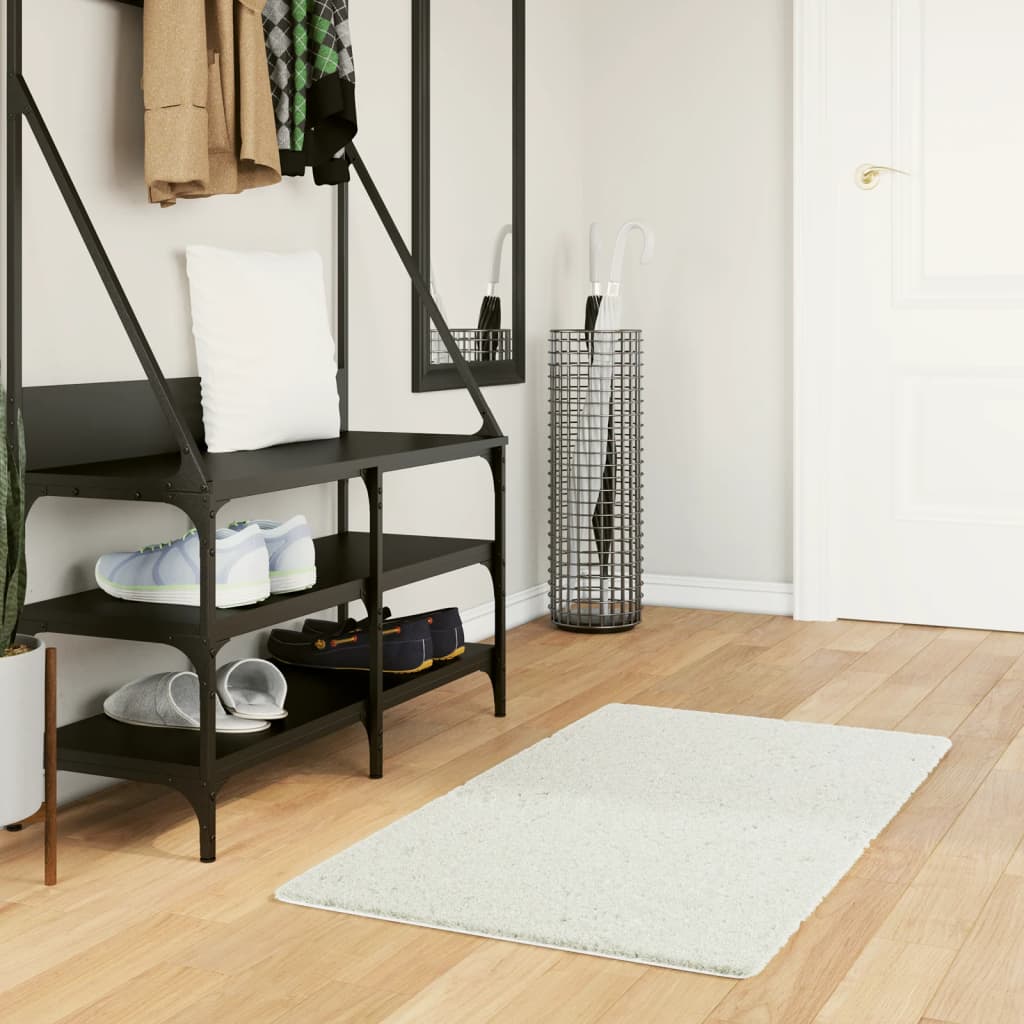 VidaXL Bodenteppich Oviedo, Kurzflor, 60 x 110 cm, cremefarben
