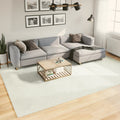 Vidaxl vloerkleed oviedo laagpolig 240x340 cm crèmekleurig