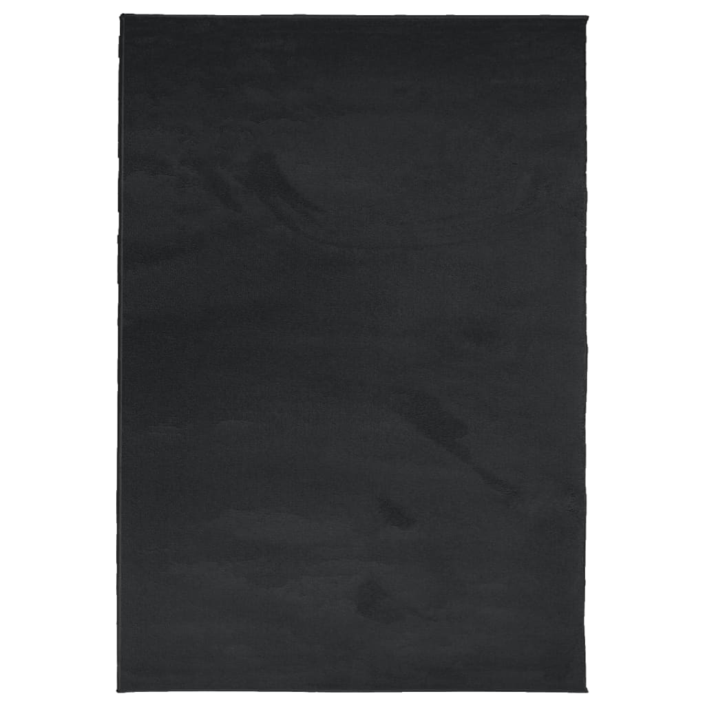 VidaXL Teppich Oviedo klein 140x200 cm schwarz
