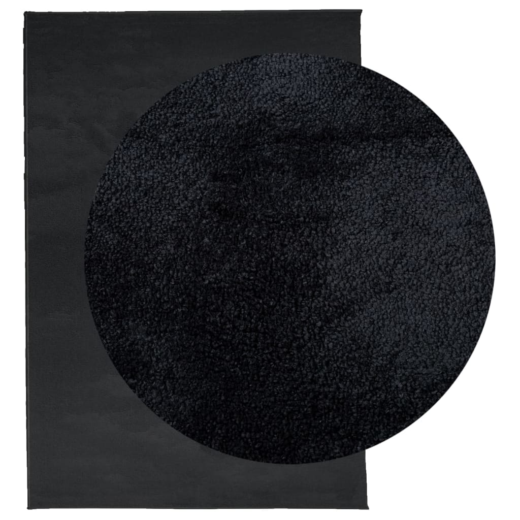 VidaXL Teppich Oviedo klein 140x200 cm schwarz