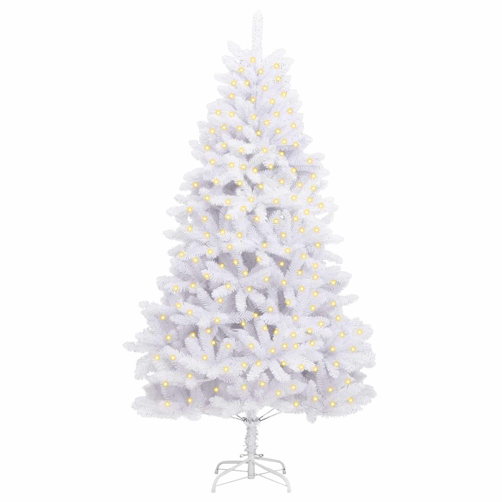 Vidaxl kunstkerstboom met 300 led wit 270 cm pvc en metaal