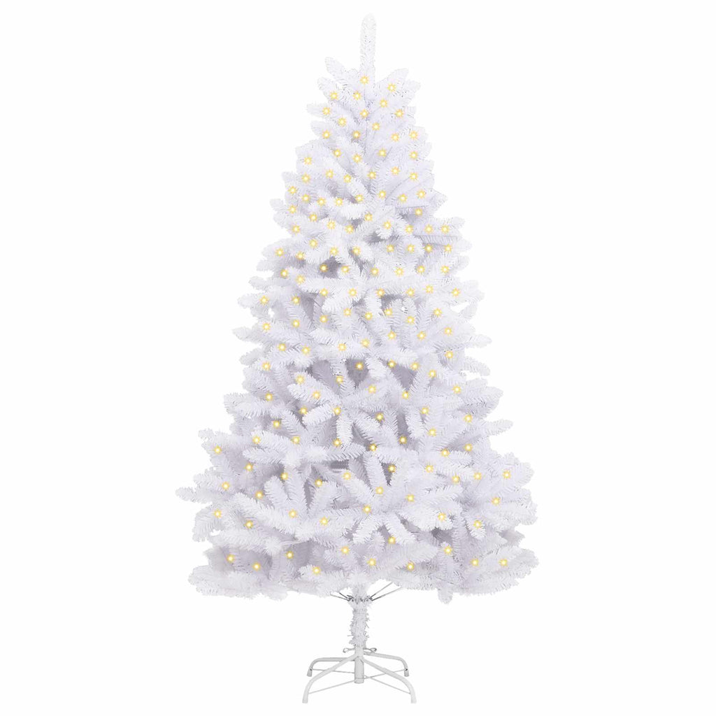 Vidaxl kunstkerstboom met 300 led wit 300 cm pvc en metaal