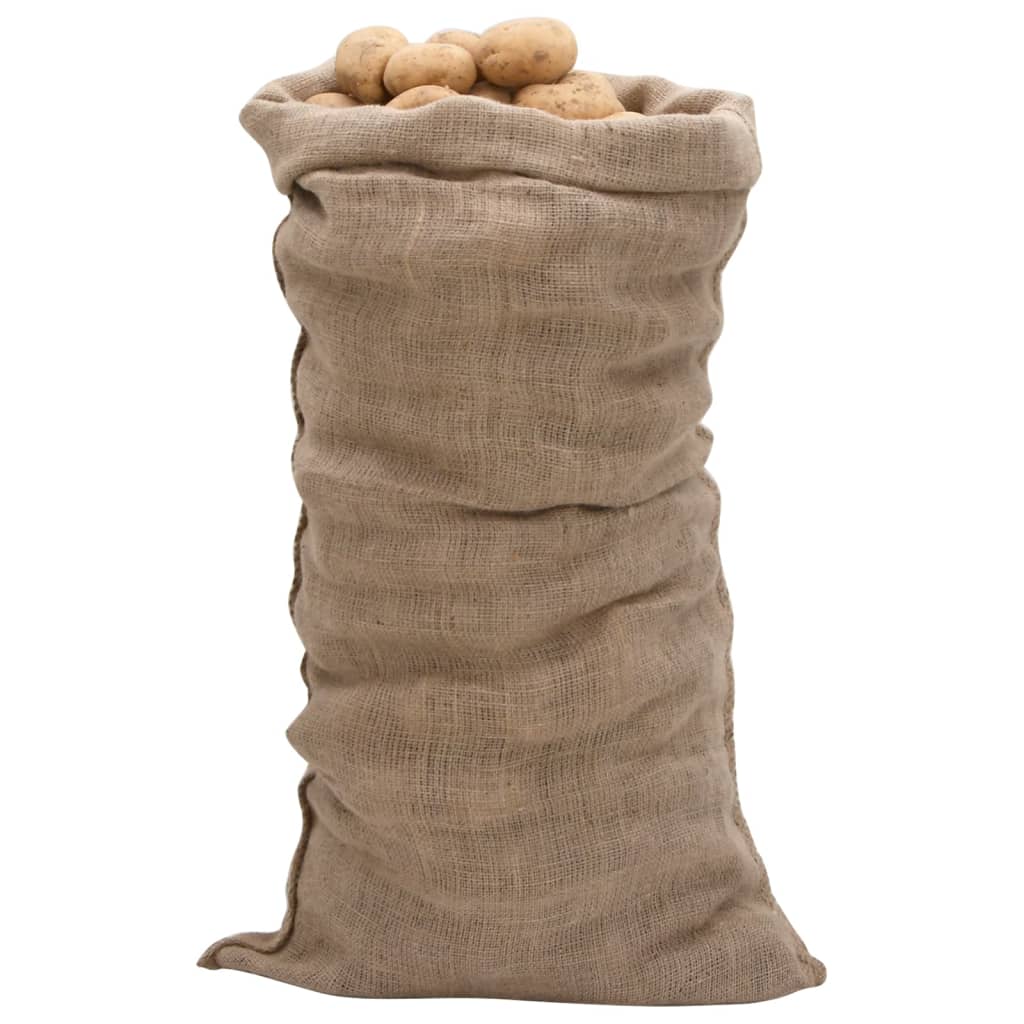 VidaXL Jutesäcke, 5 Stück, 220 g/m², 65 x 135 cm, 100 % Jute