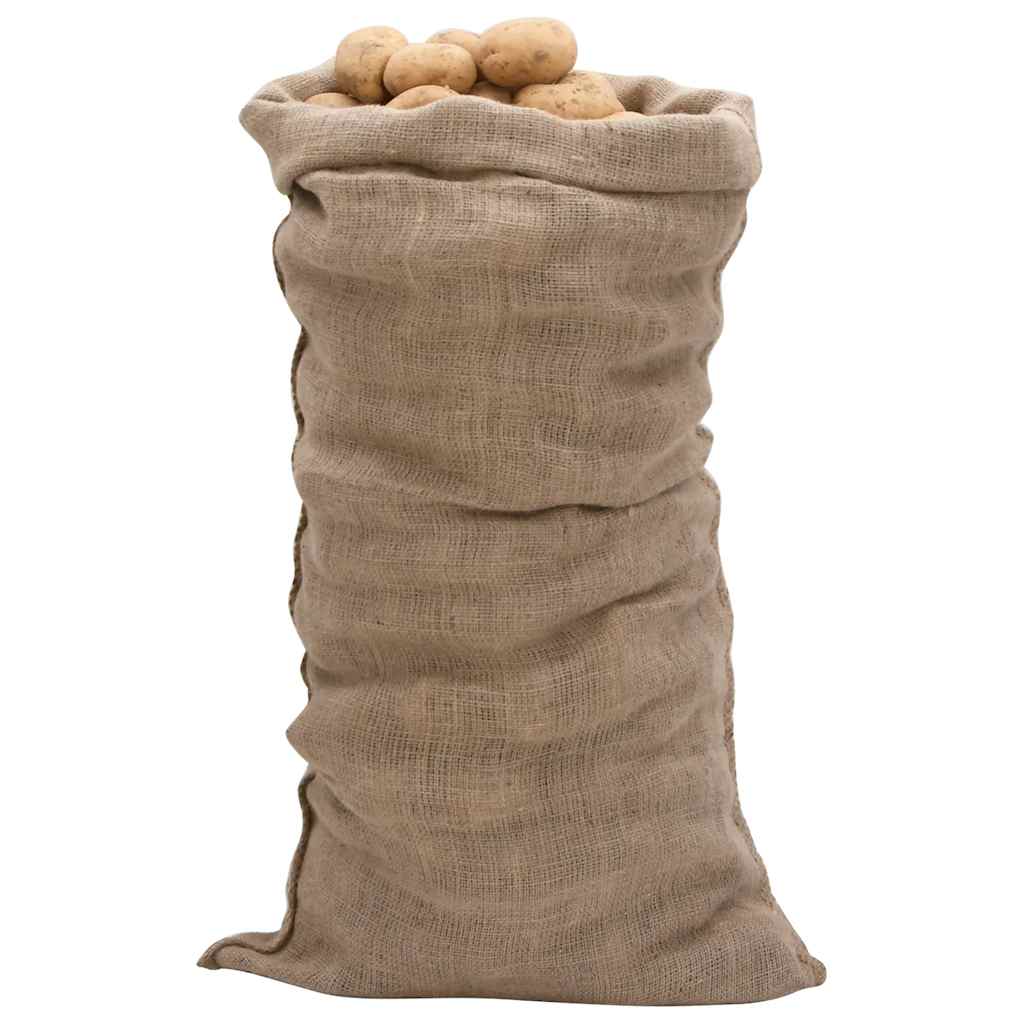 Vidaxl Jute-Taschen, 10 Stück, 220 g/m², 65 x 135 cm, 100 % Jute