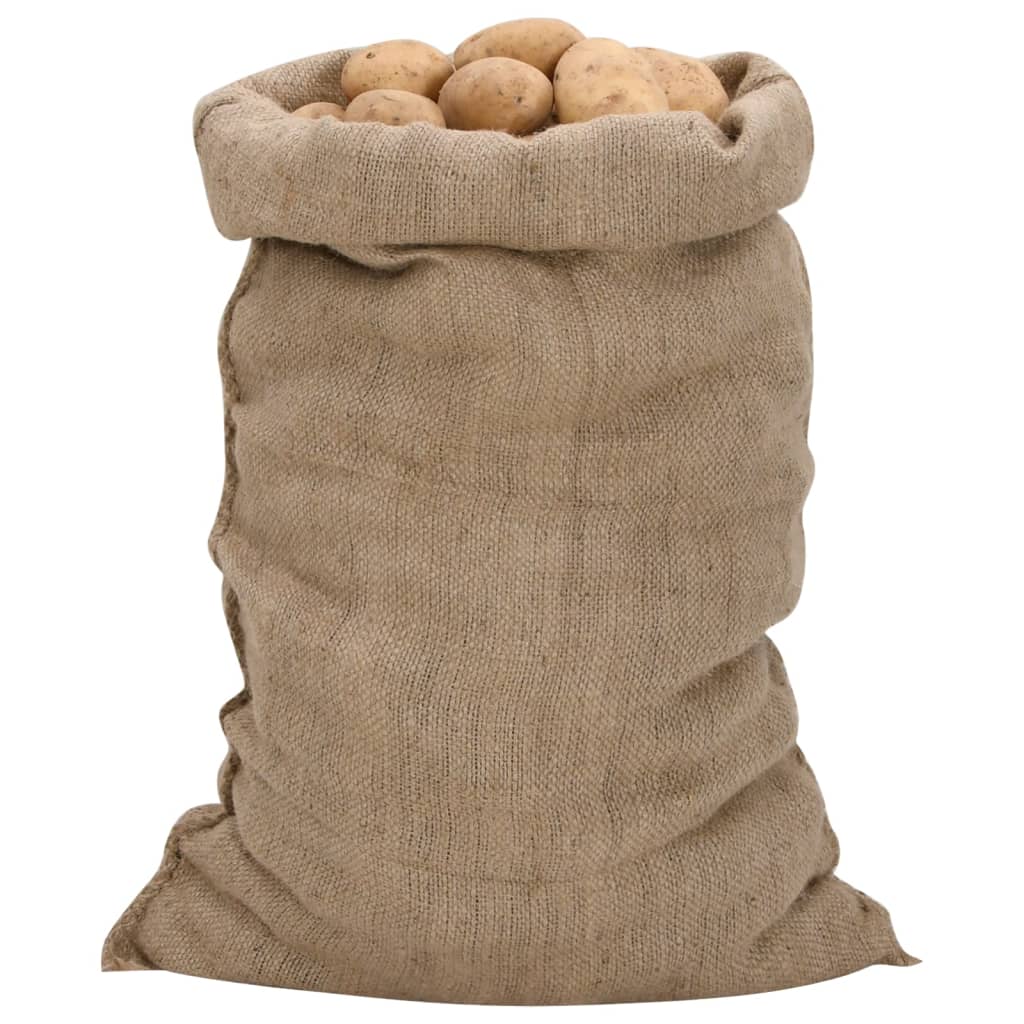 VidaXL Jutesäcke, 5 Stück, 340 g/m², 60 x 105 cm, 100 % Jute