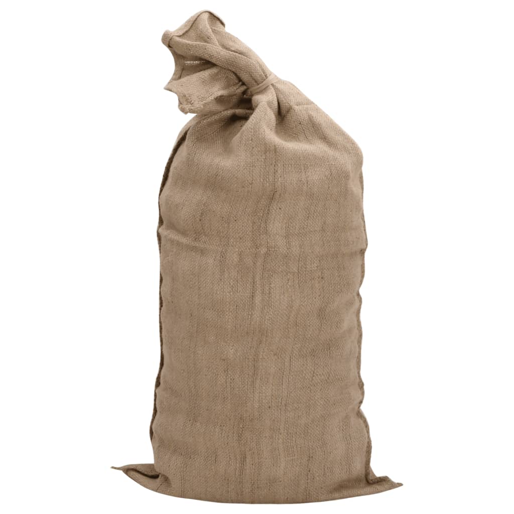 VidaXL Jute-Taschen, 10 Stück, 340 g/m², 65 x 135 cm, 100 % Jute