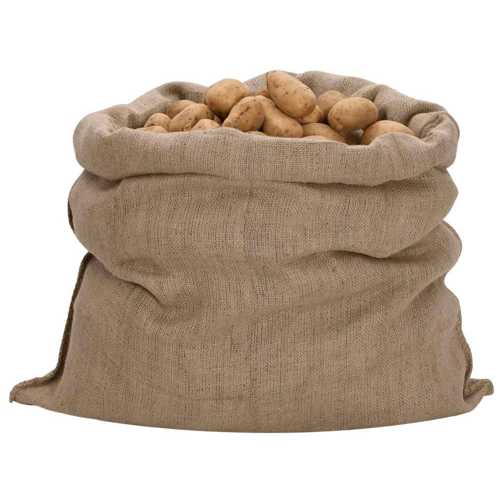 VidaXL Jute-Taschen, 5 Stück, 340 g/m², 100 x 110 cm, 100 % Jute