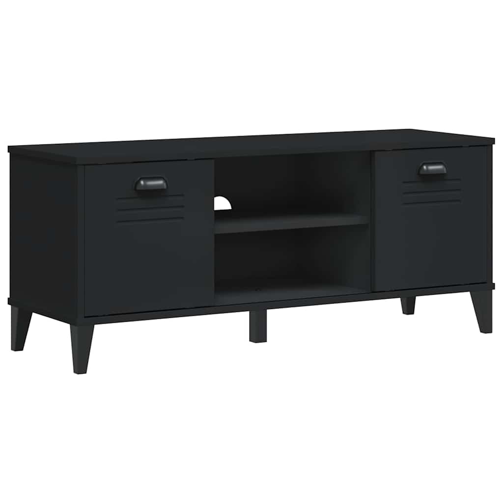 Vidaxx Schuhbank Viken 106x35x45 cm, schwarz-weiß