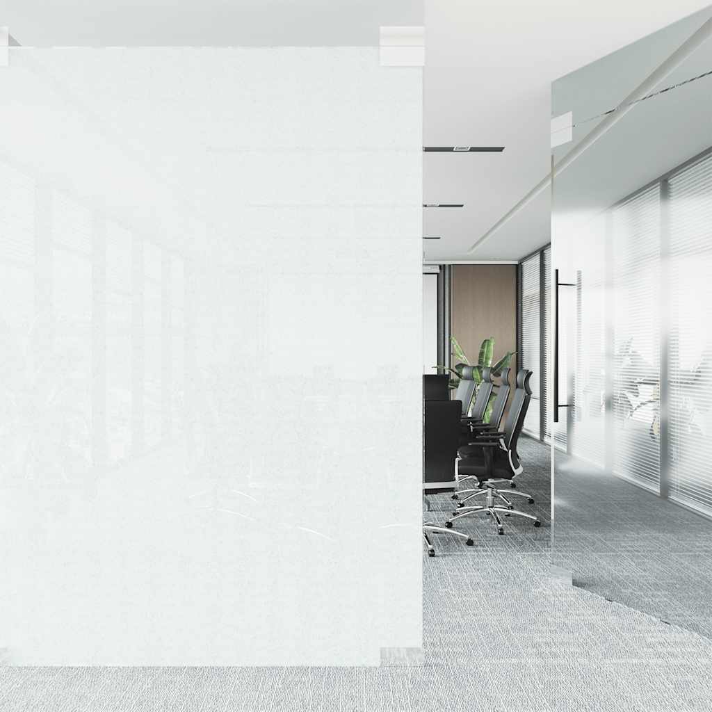 Vidaxl raamfolie statisch mat wit 90x500 cm pvc