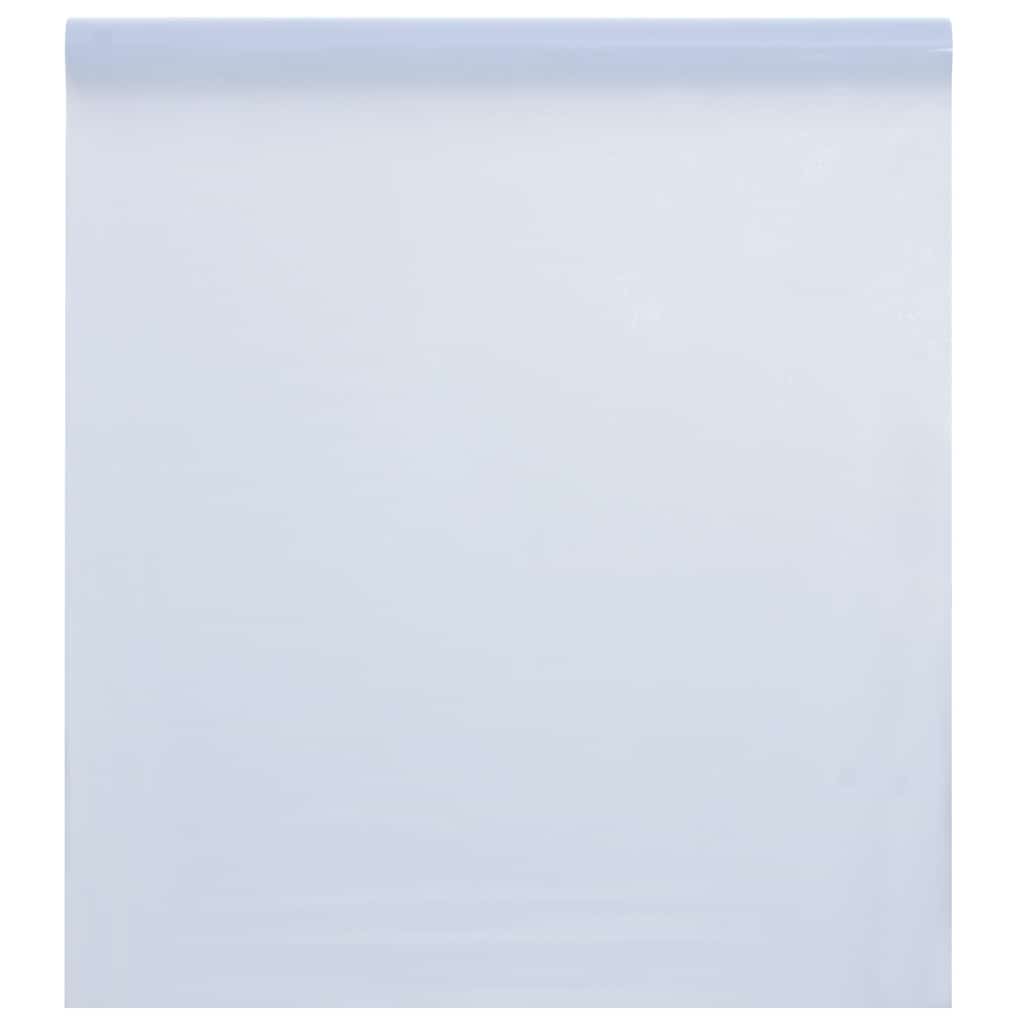 VidaXL Fensterfolie, statisch matt, transparent weiß, 90 x 1000 cm, PVC
