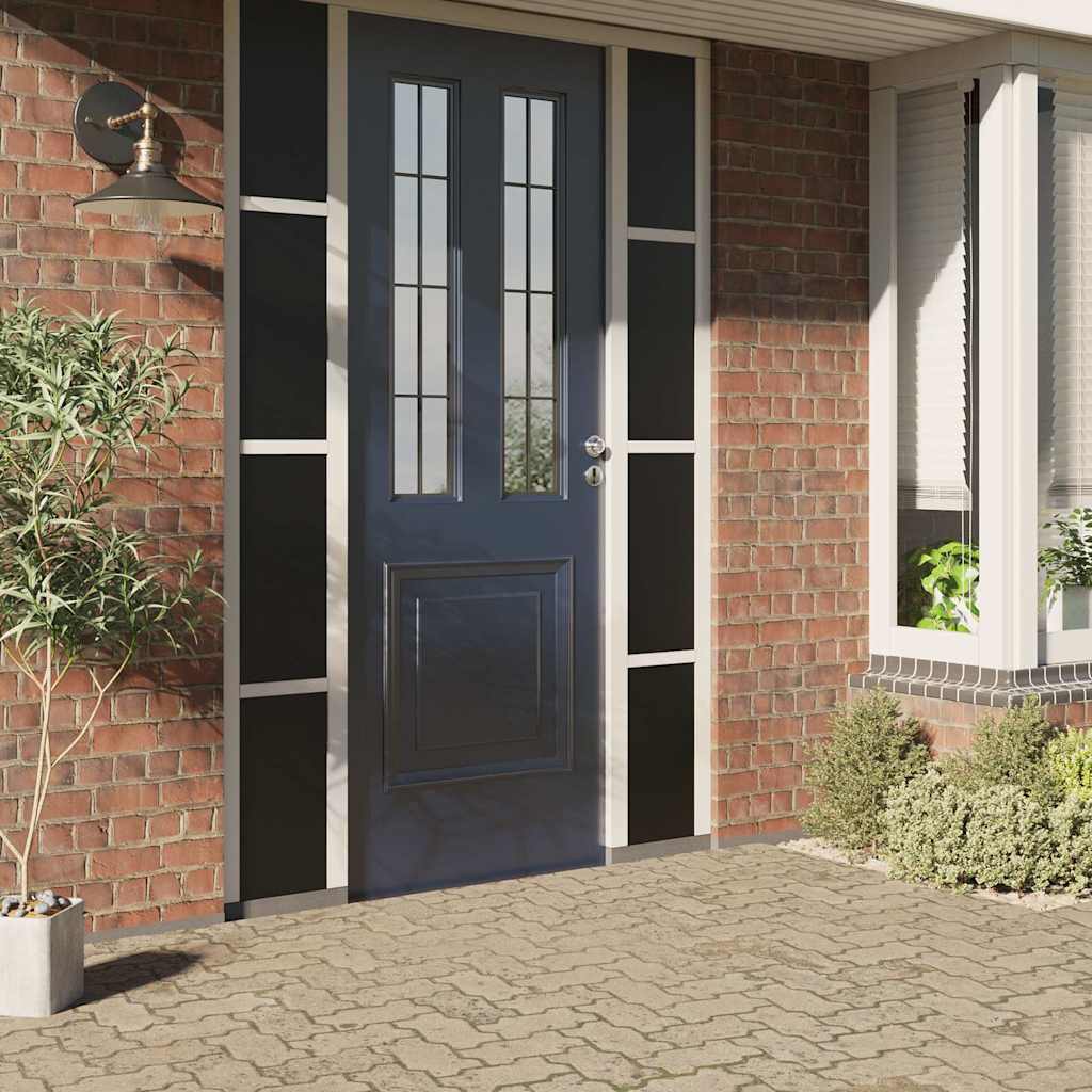 VidaXL Fensterfolie, statisch, matt schwarz, 60 x 2000 cm, PVC