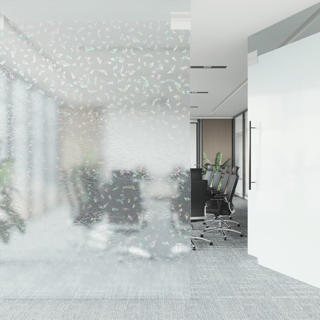 VidaXL Fensterfolie 3D-Regenbogenmuster Matt 45x2000 cm PVC