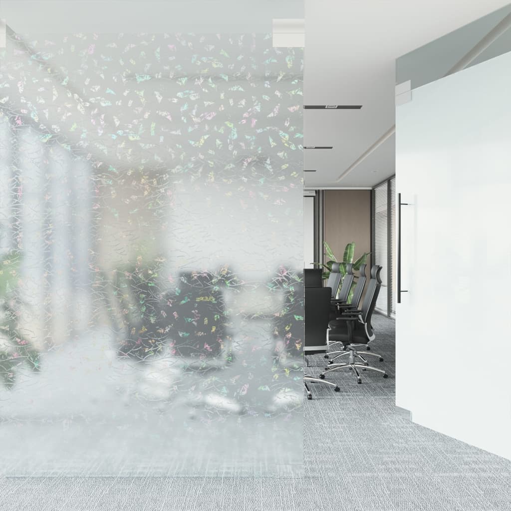 VidaXL Fensterfolie 3D-Regenbogenmuster Matt 60x2000 cm PVC