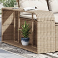VIDAXL Aufbewahrungsboxen, 2-teilig, Polyrattan, Beige
