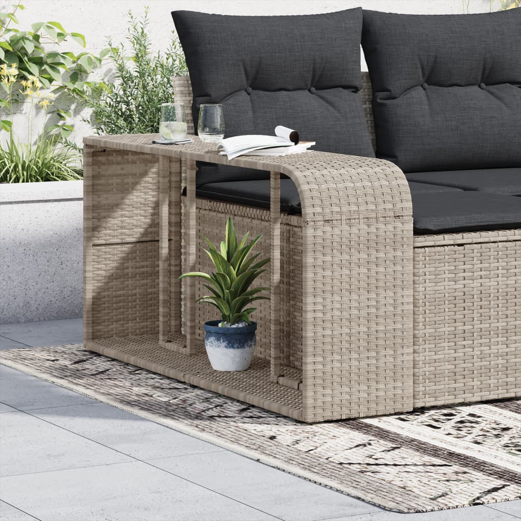 VidaXL Storage Science 2 St Poly Rattan Hellgrau