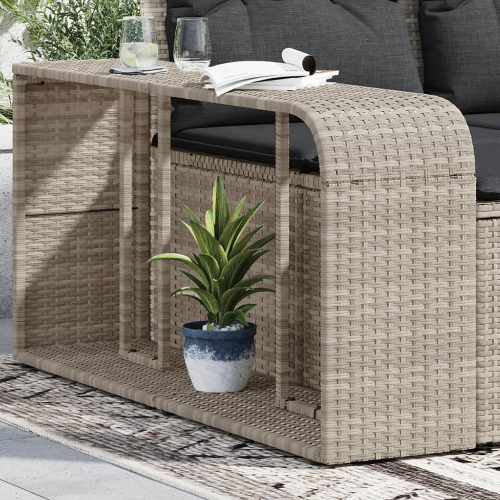 VidaXL Storage Science 2 St Poly Rattan Hellgrau