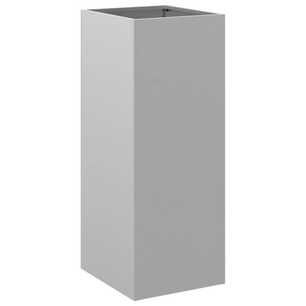 VIDAXL -Pflanzer 32x29x75 cm verzinkter Stahl silberplattiert