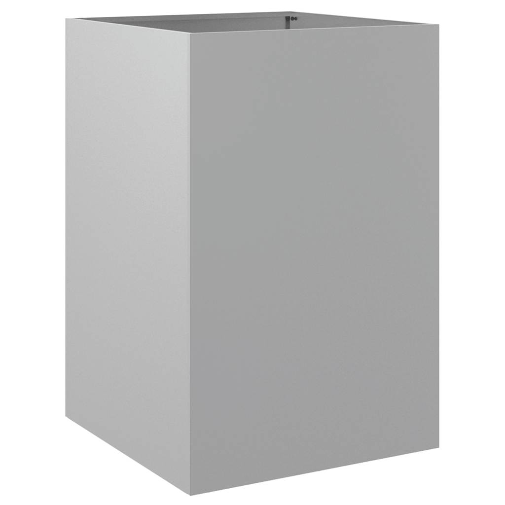 Vidaxl plantenbak 52x48x75 cm gegalvaniseerd staal zilverkleurig