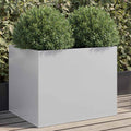 Vidaxl plantenbak 62x47x46 cm gegalvaniseerd staal zilverkleurig