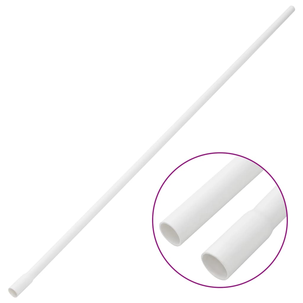 VidaXL Kabelrinne ø16 mm 10 m PVC