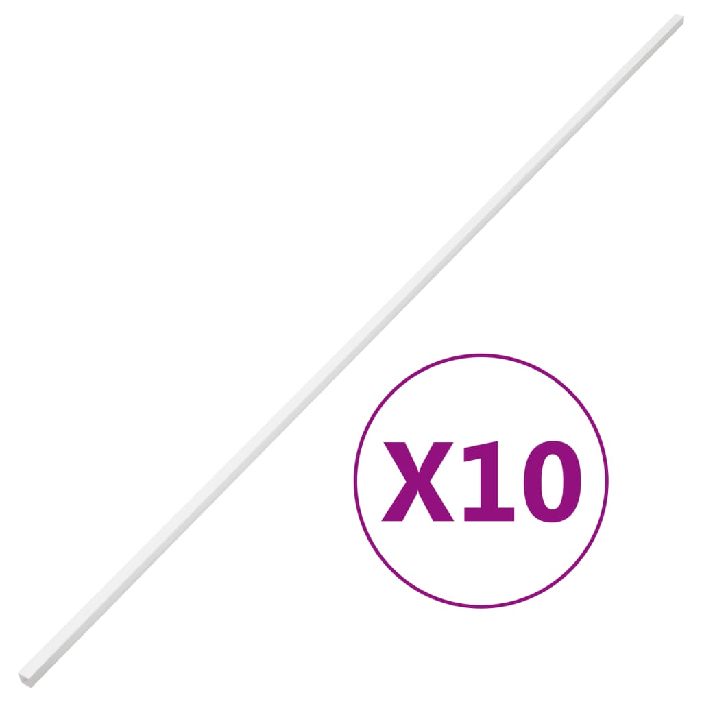 VidaXL Kabelrinne 20x10 mm 10 m PVC