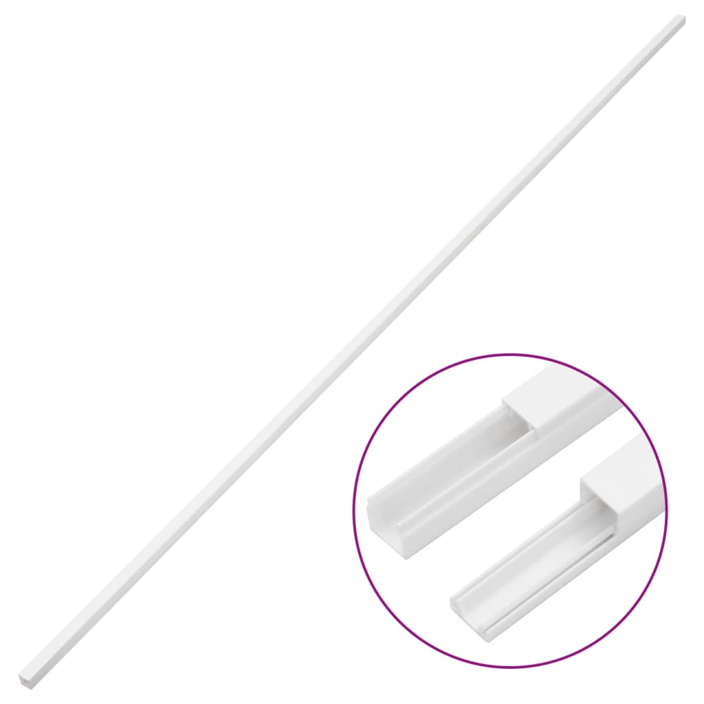 VidaXL Kabelrinne 20x10 mm 10 m PVC